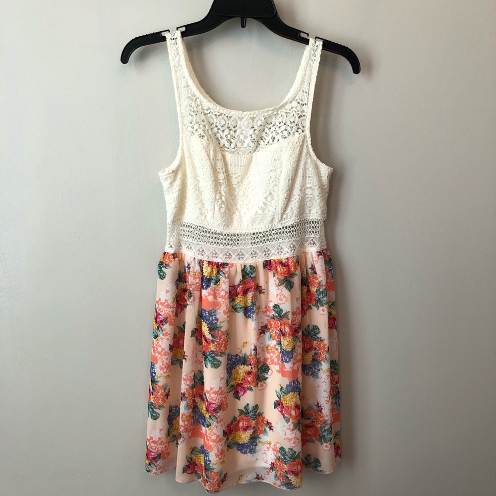 Trixxi Size 7 Floral And Lace sundress